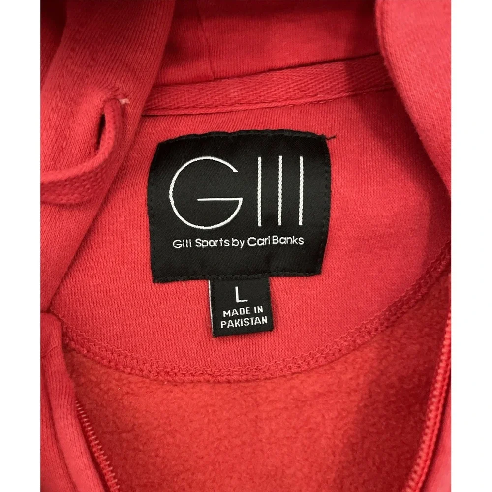 GIII Carl Banks Los Angeles LA Clippers Red Zip Hoodie Mens Large NBA Basketball